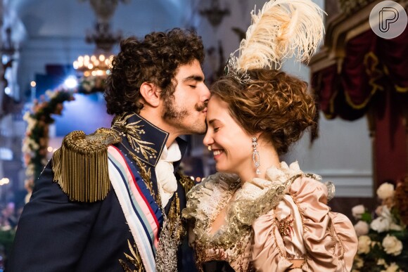 Leopoldina e Dom Pedro conquistaram o público na novela 'Novo Mundo'