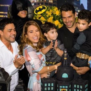 Wanessa reuniu a família no aniversário do filho José Marcus, de 6 anos, na noite de terça-feira, 12 de dezembro de 2017