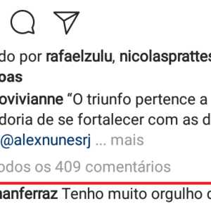 Viviane Araujo foi elogiada pelo namorado, Kainan Ferraz, em foto publicada no Instagram
