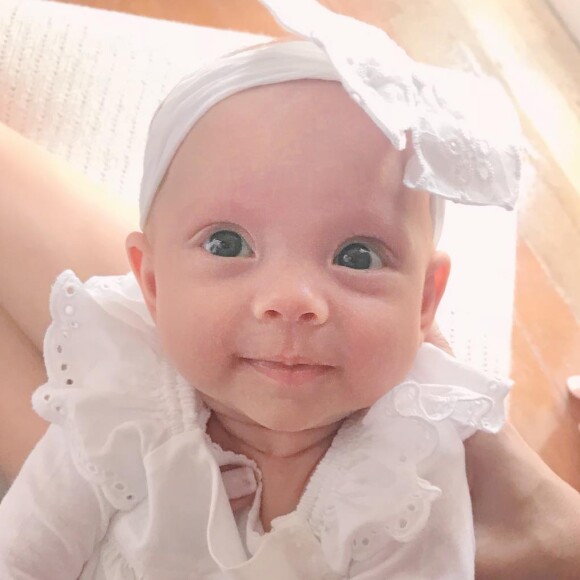 Manuela, filha de Eliana e Adriano Ricco, está com 3 meses