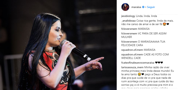 Fãs questiona fotos apagadas com Wendell Vieira do Instagram de Maraísa