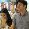Marcelo Adnet e a namorada, Patricia Cardoso, passearam juntos em shopping do Rio
