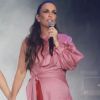 Ivete Sangalo usou vestido superlongo para se apresentar com Gisele Bündchen no Rock In Rio, realizado em setembro de 2017