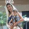 Rafa Brites passeou com filho, Rocco, em shopping carioca nesta sexta-feira, 22 de dezembro de 2017
