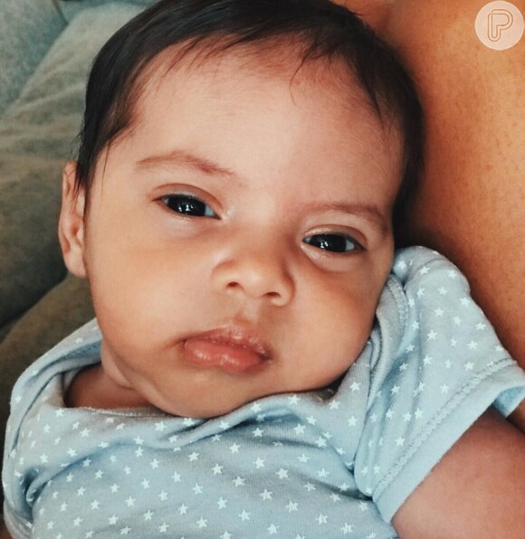 Bernardo, filho de Aline Dias, nasceu no dia 1º de novembro de 2017