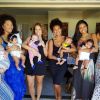 Aline Dias se reuniu com Juliana Alves, Maíra Charken, Sheron Menezzes, – com seus respectivos filhos – e Débora Nascimento, grávida de 5 meses, na última segunda-feira, 18 de dezembro de 2017