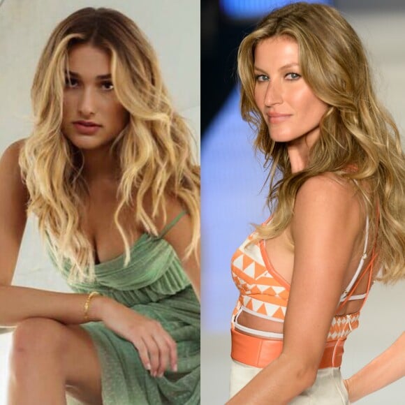 Sasha Meneghel foi comparada com Gisele Bündchen em foto