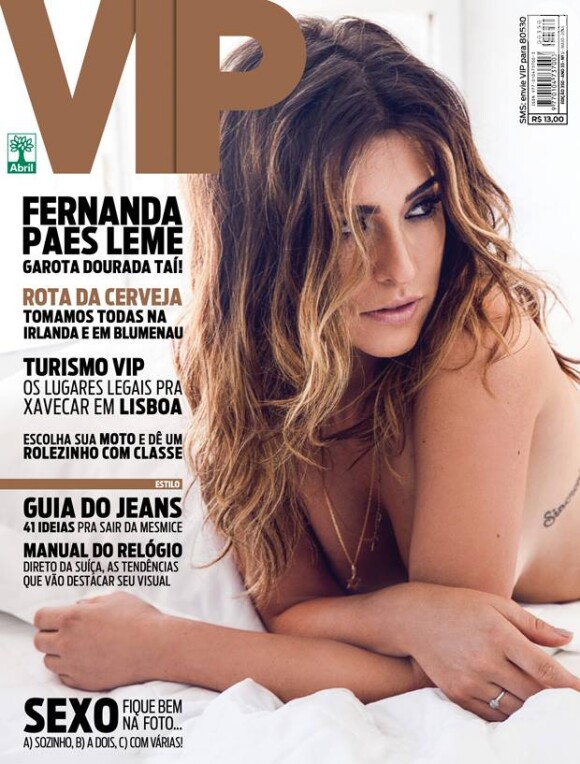 Fernanda Paes Leme foi a capa da revista 'VIP' do mês de maio exibindo curvas perfeitas