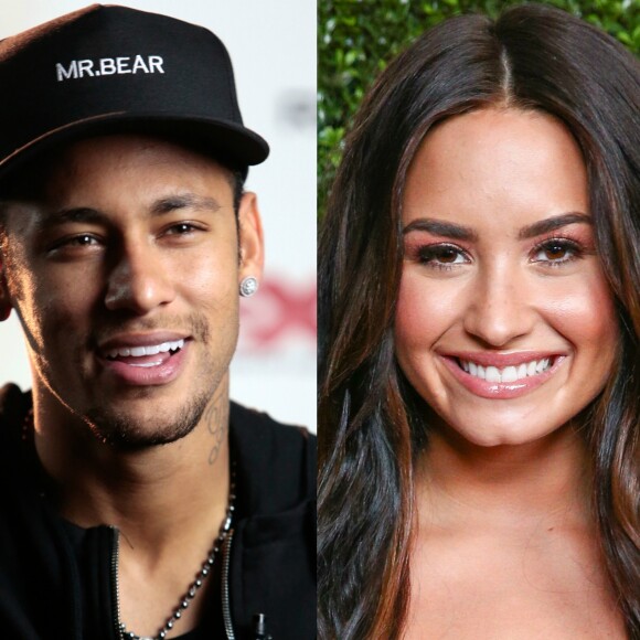 Solteira desde o fim de seu relacionamento com o lutador brasileiro Guilherme Bomba, Demi Lovato foi apontada como affair do jogador Neymar