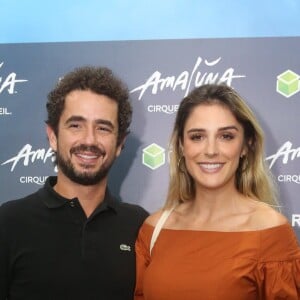 Rafa Brites foi com o marido, Felipe Andreoli, e mais dez pessoas no espetáculo Amaluna, do Cirque de Soleil