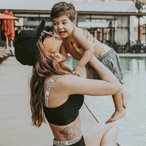 Aline Gotschalg é mãe de Lucca, de 1 ano e 9 meses