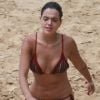 Giovanna Lancellotti curte dia de praia com Bruna Marquezine, Fabiula Nascimento e mais famosos em Fernando de Noronha, em 28 de dezembro de 2017