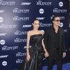 Angelina Jolie e Brad Pitt prestigiam a premiére do filme 'Malévola' 