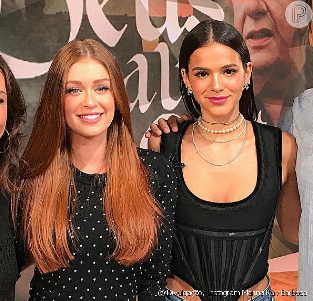 Bruna Marquezine e Marina Ruy Barbosa dão entrevista juntas e quebram a ...