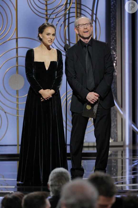 Natalie Portman ironizou a ausência de mulheres na categoria de Melhor Diretor no Globo de Ouro, realizado no domingo, 7 de janeiro de 2018