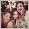  Luciana Gimenez posa para foto ao lado das amigas, a modelo Tatytha Pugliese e Mariana Weickert 