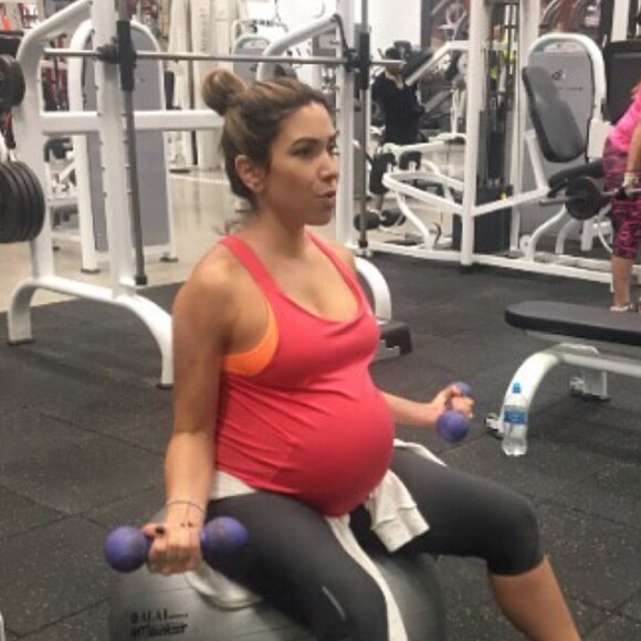 Patricia Abravanel se manteve ativa durane toda a gravidez