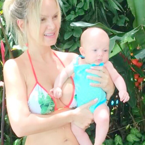 Eliana já exibe o corpo em forma após nascimento de Manuela