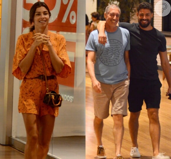 Ex-casal, Grazi Massafera e Cauã Reymond visitaram o shopping Village Mall, no domingo, 14 de janeiro de 2017, mas não se encontraram