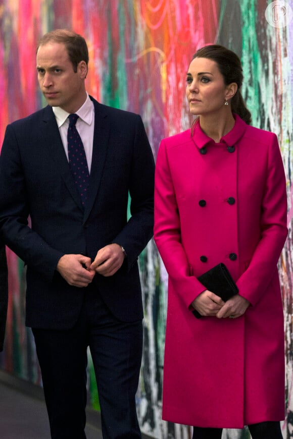 Kate Middleton viajou acompanhada do marido, príncipe William, em dezembro de 2014, quando estava grávida do segundo filho, a princesa Charlotte