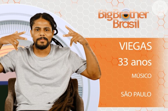 O músico Viegas é paulistano e quer trazer representatividade com sua participação no reality