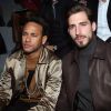 Neymar se encontrou com o jogador alemão Kevin Trapp, na semana de moda de Paris, nesta quinta-feira, 18 de janeiro de 2018