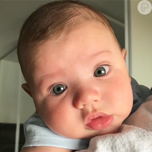 Gabriel, filho de Andressa Suita e Gusttavo Lima, está com 6 meses
