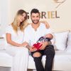 Andressa Suita e Gusttavo Lima comemoraram a chegada do segundo filho no Instagram