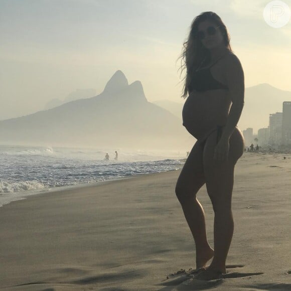 Andressa Suita tinha lamentando a falta da barriga de gravidez no Instagram
