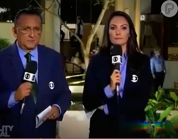 Patrícia Poeta fez sua estreia na cobertura da Copa do Mundo ao lado de Galvão Bueno