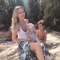Eliana posa com filhos Arthur e Manuela em parque temático nos EUA: 'Especial'