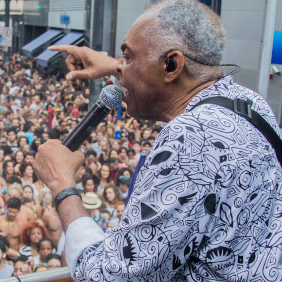 Gilberto Gil foi a atração principal do esquenta do Camarote Bar Brahma