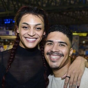 Pabllo Vittar prestigia ensaio na quadra da Beija-Flor, em Nilópolis, no Rio de Janeiro, na noite desta quinta-feira, 25 de janeiro de 2018