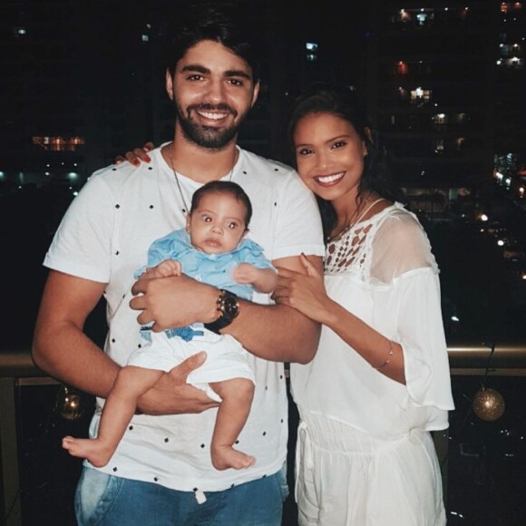 O casal passou o Ano Novo no Rio de Janeiro com o bebê