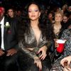 Rihanna na 60ª edição do Grammy Awards, realizada no Madison Square Garden, em Nova York, neste domingo, 28 de janeiro de 2018