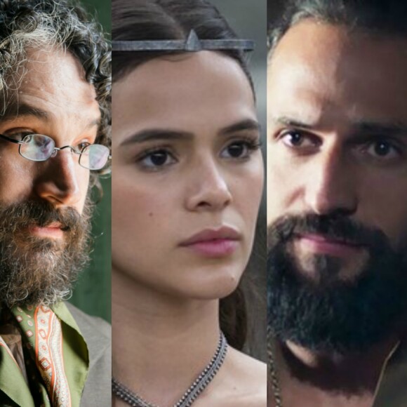 Na novela 'Deus Salve o Rei', Catarina (Bruna Marquezine) viverá um triângulo amoroso com Hermes (Caco Ciocler) e Constantino (José Fidalgo). As cenas estão previstas para irem ao ar a partir da quarta-feira, 07 de fevereiro de 2018