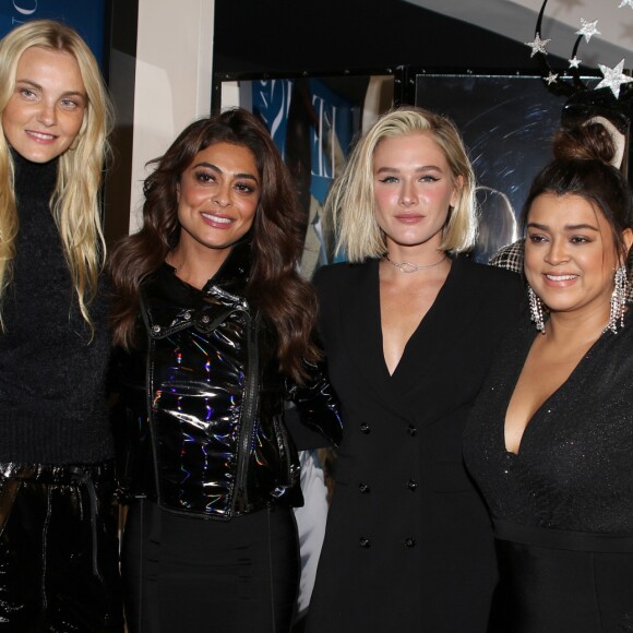 Preta Gil se encontrou com Carol Trentini, Juliana Paes e Fiorella Mattheis em lançamento de coleção de grife