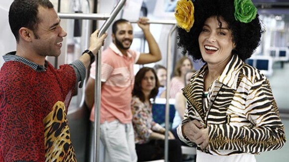 Angélica anda de trem com Rodrigo Sant'Anna no 'Estrelas': 'Ai como sou bandida'