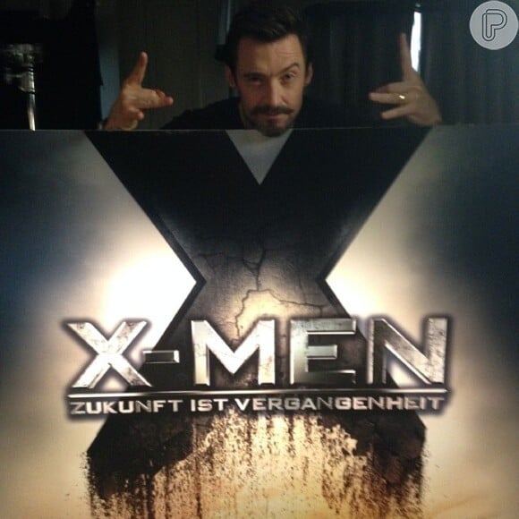 Hugh Jackman está em 'X-Men: Dias de um futuro esquecido' ao lado de Jennifer Lawrence e Michael Fassbender