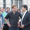 Príncipe Harry conhece projeto social na região da Cracolândia, em São Paulo (26 de junho de 2014)