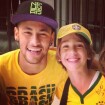 Susana Werner, mulher de Julio Cesar, posta foto do filho ao lado de Neymar