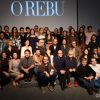 Camila Morgado posa ao lado do elenco de 'O Rebu' na coletiva de lançamento de 'O Rebu'