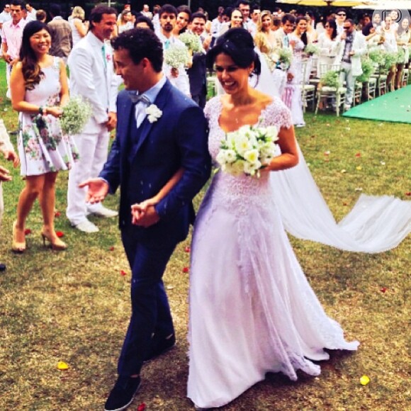 Rodrigo Andrade se casou com Joyce de Paulo em um clube em São Paulo