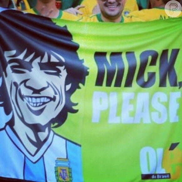 Já tem brasileiro pedindo para Mick Jagger torcer para a Argentina