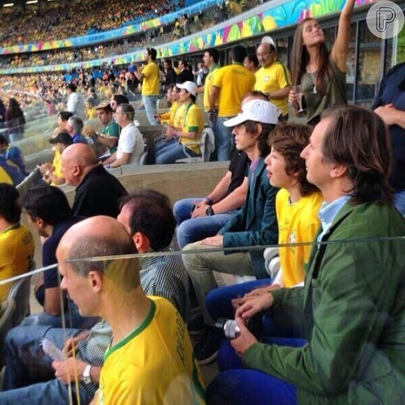 Mick Jagger viu a Seleção Brasileira perder para a Alemanha por 7 a 1