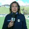 Fernanda Gentil transmitiu ao vivo, direto da Granja Comary, a Copa do Mundo 2014