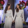 Vestidos de Clara e Marina foram iguais para não gerar disputa: 'Sem ego' (17 de julho de 2014)