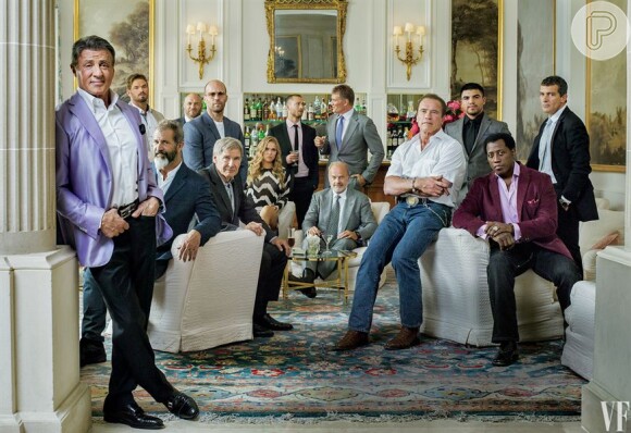 Mel Gibson, Sylvester Stallone, Harrison Ford e Antonio Banderas são os grandes nomes esperados para o evento de 'Os Mercenários 3'
