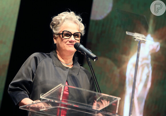 Vera Holtz apresenta o primeiro dia do Festival de Paulínia, no interior de São Paulo, em 22 de julho de 2014