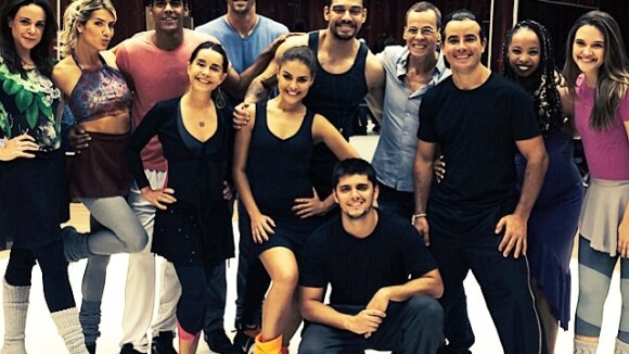 Giovanna Ewbank mostra atores nos bastidores do 'Dança dos Famosos'